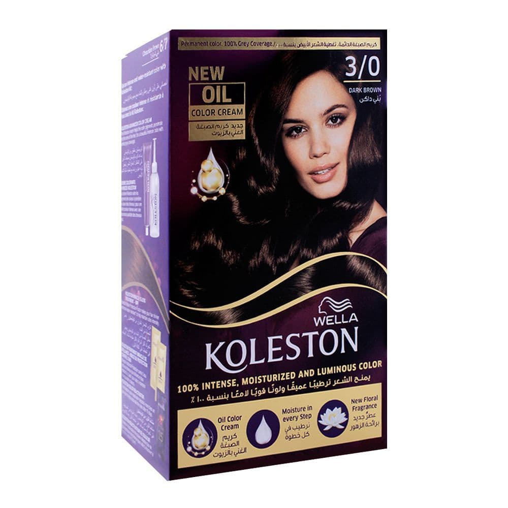 Wella Koleston Color Cream Kit 3/0 Dark Brown