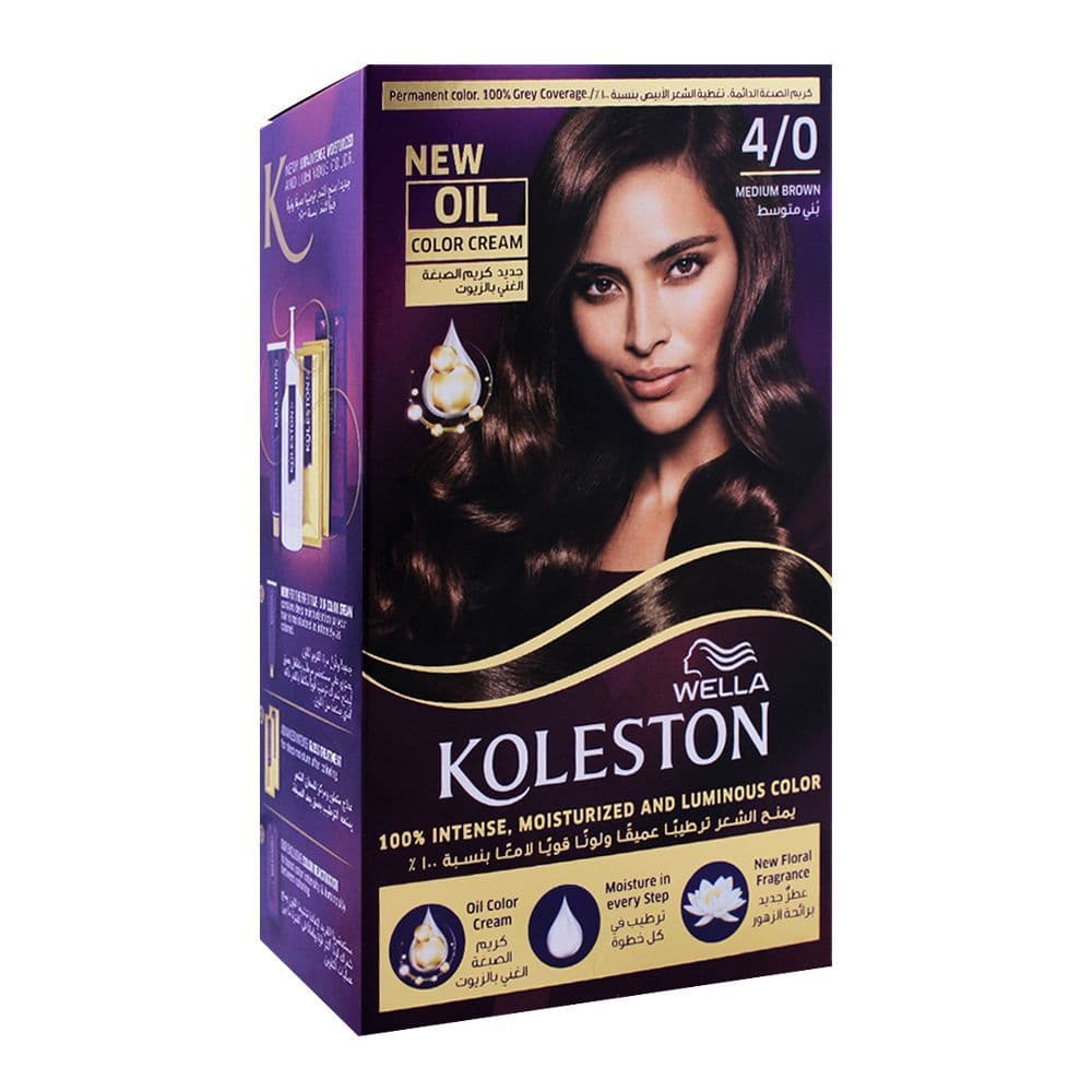 Wella Koleston Color Cream Kit 4/0 Medium Brown