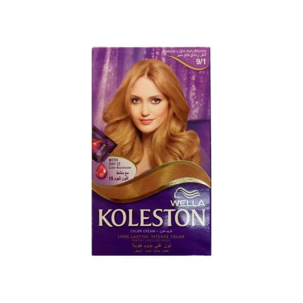 Wella Koleston Color Cream Kit 9/1 Special Light Ash Blonde