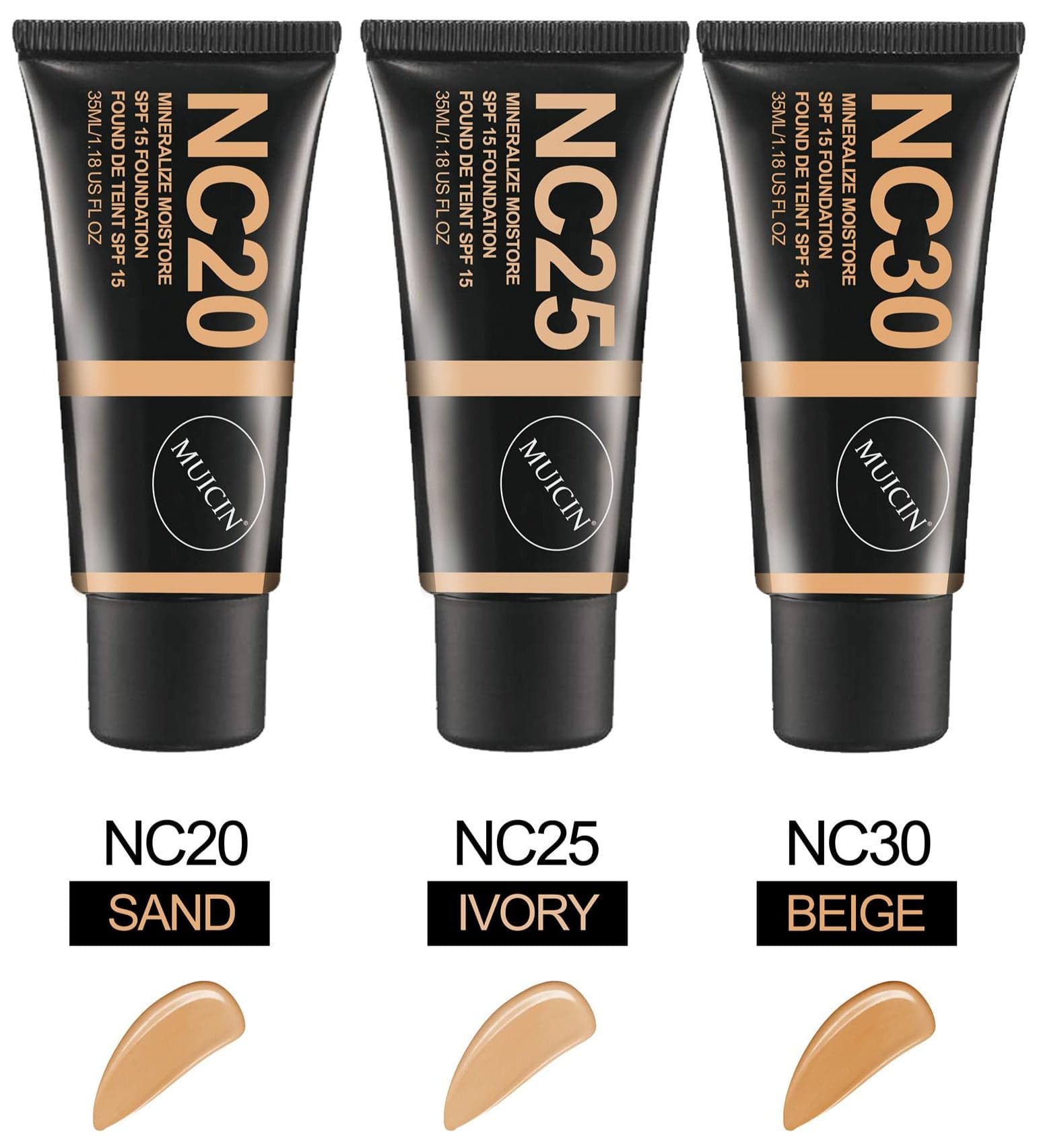 MUICIN Mineralize Moisture SPF 15 Foundation Tube