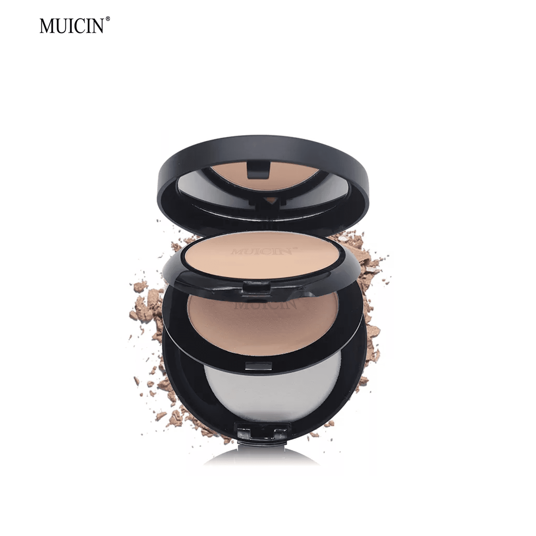 MUICIN Luminous 3 in 1 Two Way Compact Face Powder