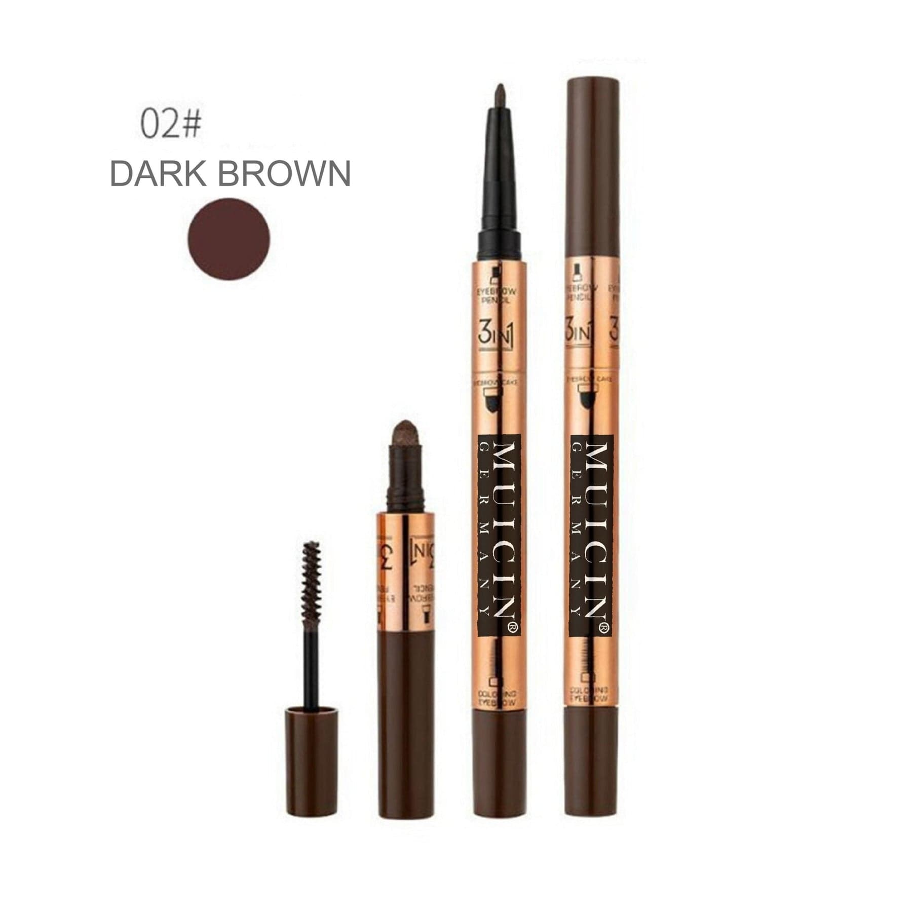 MUICIN 3 In 1 Brow Pencil