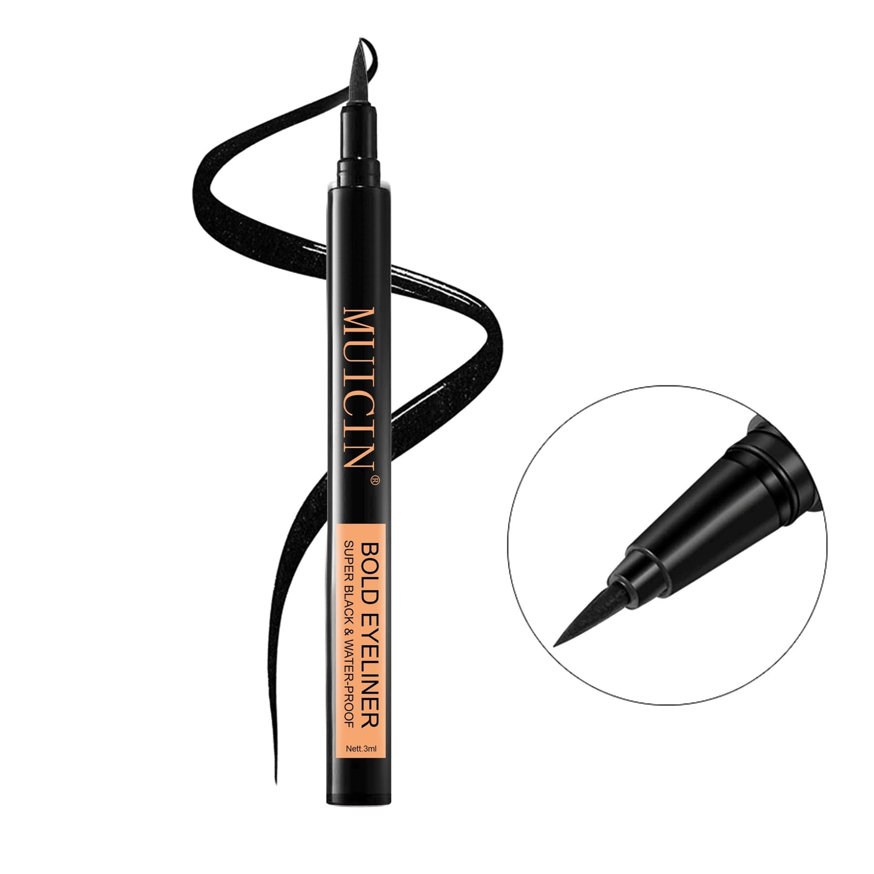 MUICIN Black Matte Bold Eyeliner