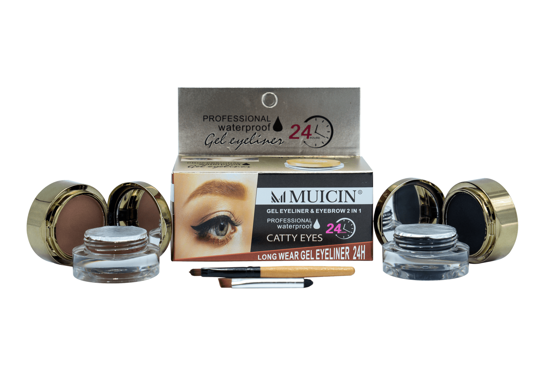 MUICIN 2 In 1 Catty Eyes Gel Eyeliner