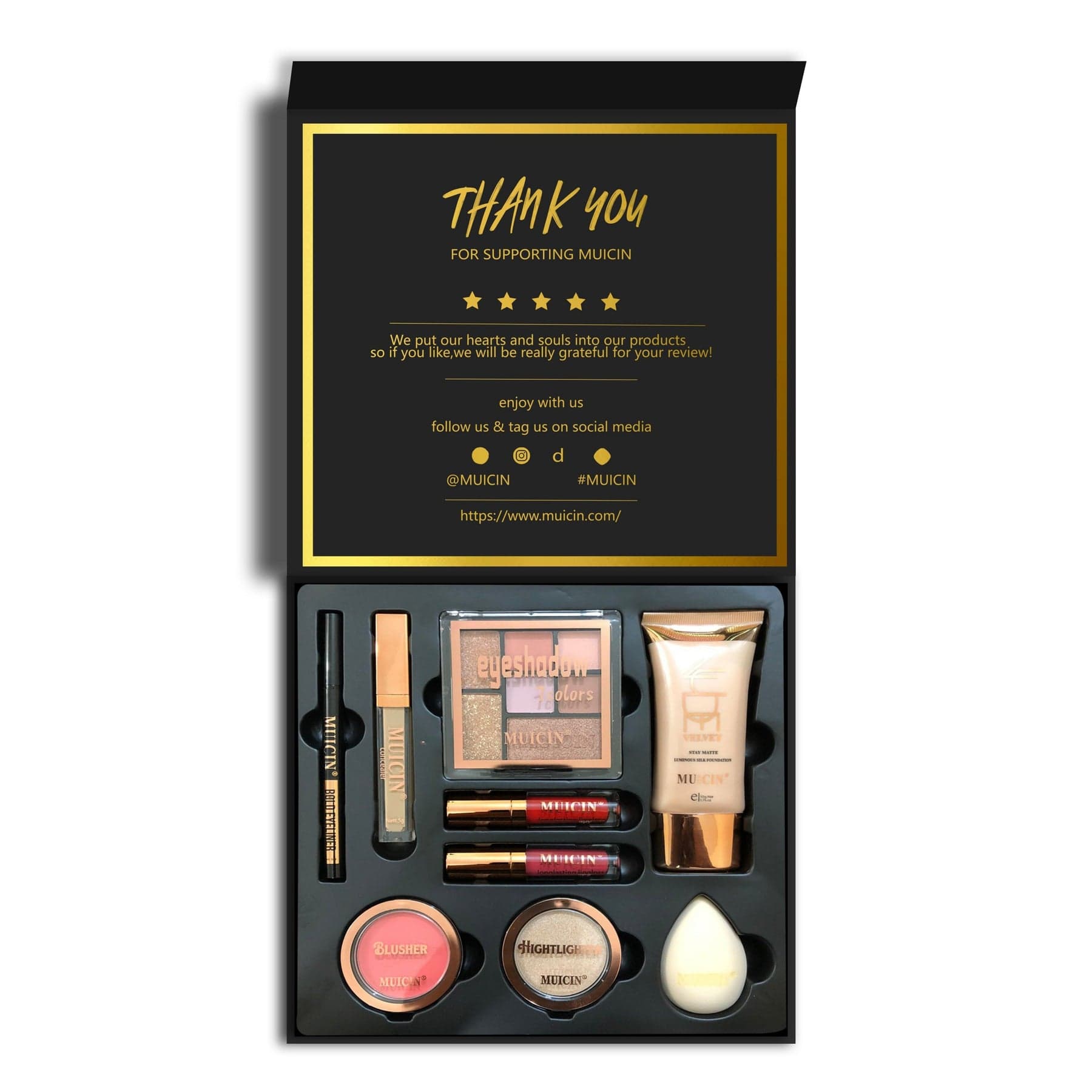 MUICIN 9 in 1 Everyday Professional Makeup Kit