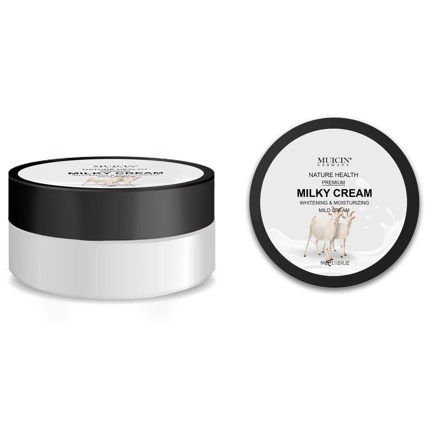 MUICIN Goat Milk Brightening & Moisturising Mild Cream 50g