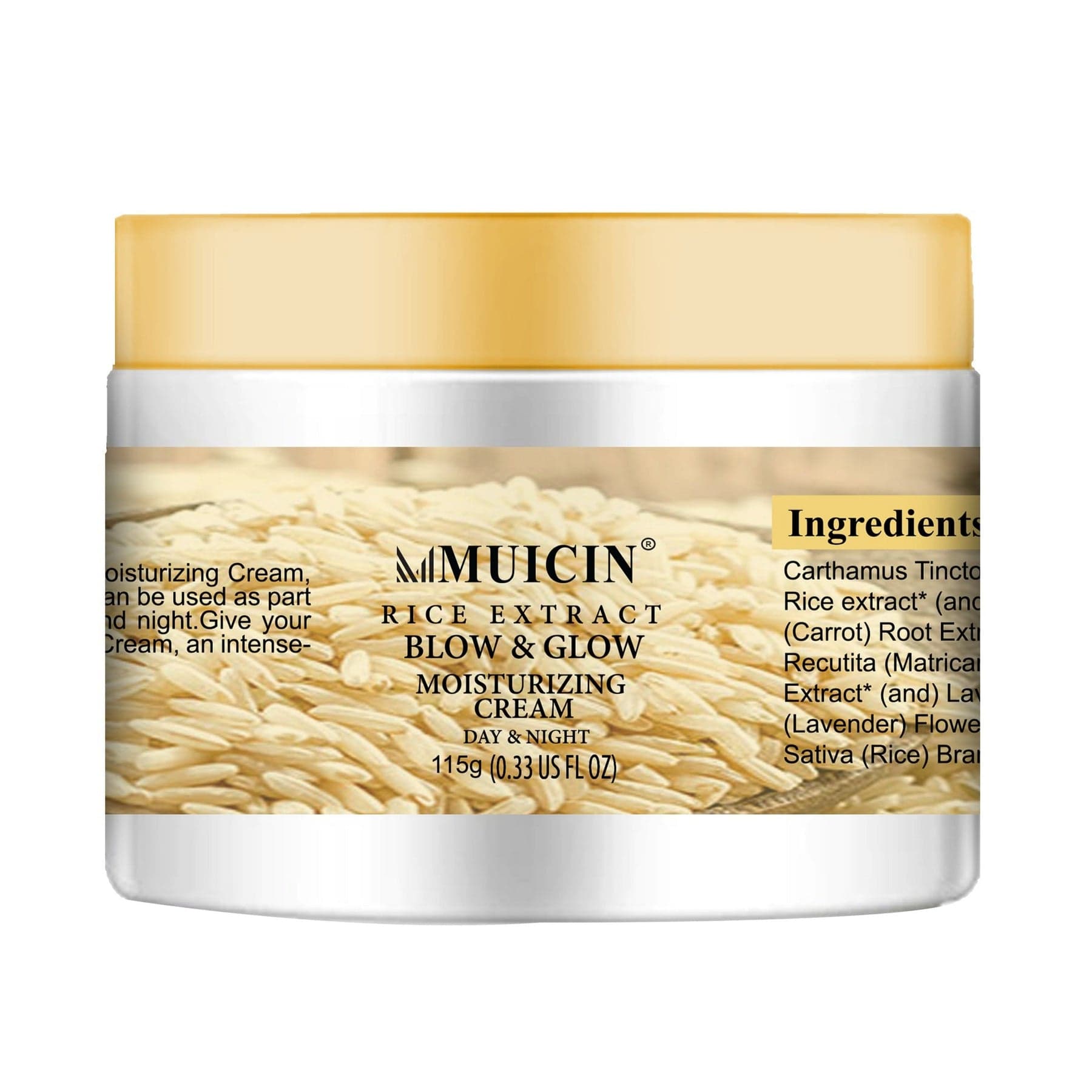 MUICIN Rice Extract Blow & Glow Moisturizing Cream 115g