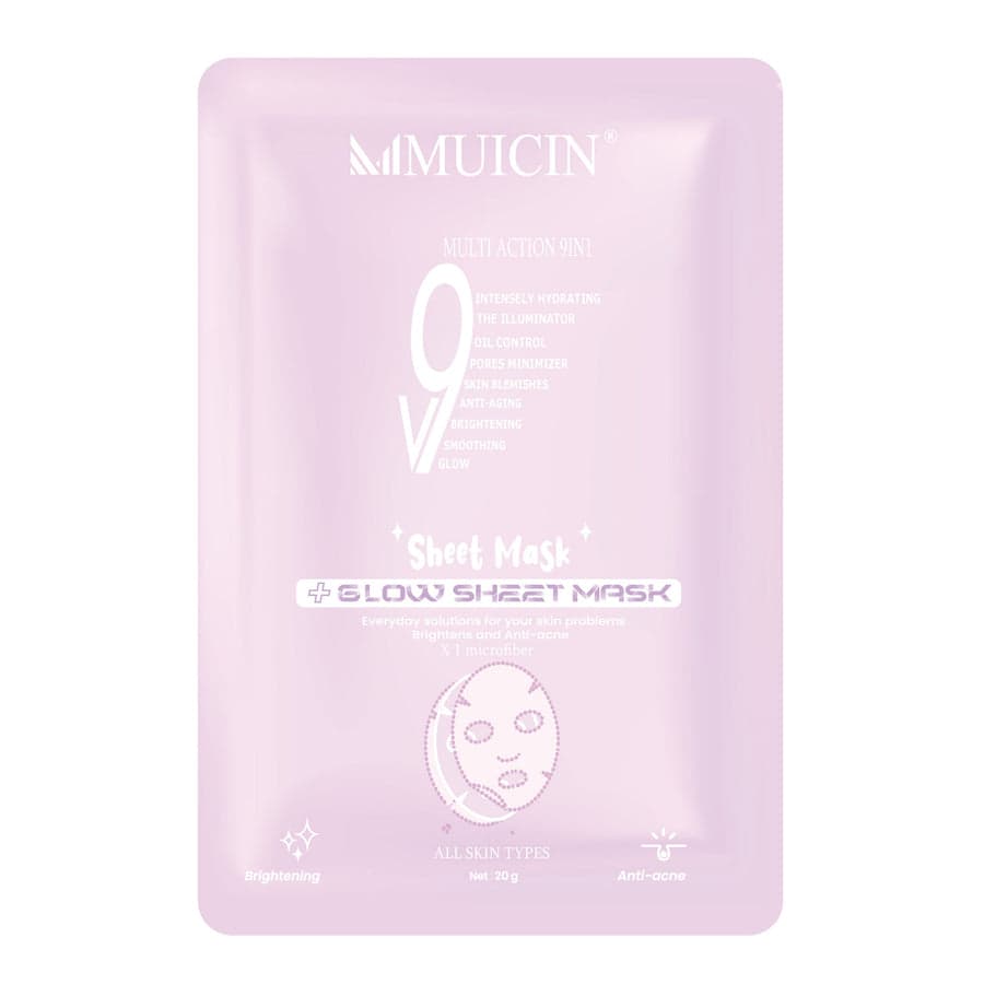 MUICIN V9+ Facial Glow Hydrating Sheet Mask