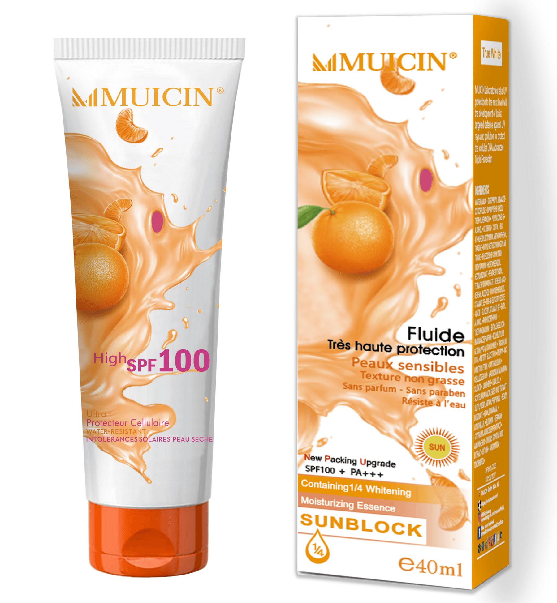 MUICIN Sunblock Defence Face & Body SPF-100 40ml