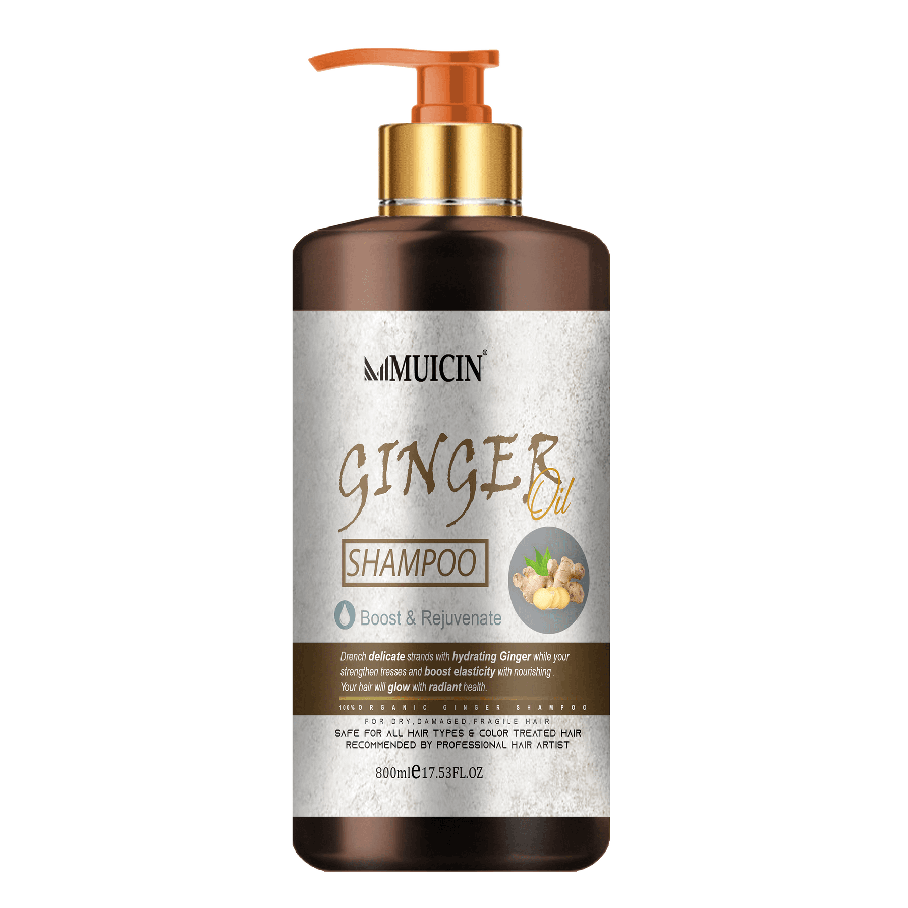 MUICIN Boost & Rejuvenate Ginger Hair Shampoo 800ml