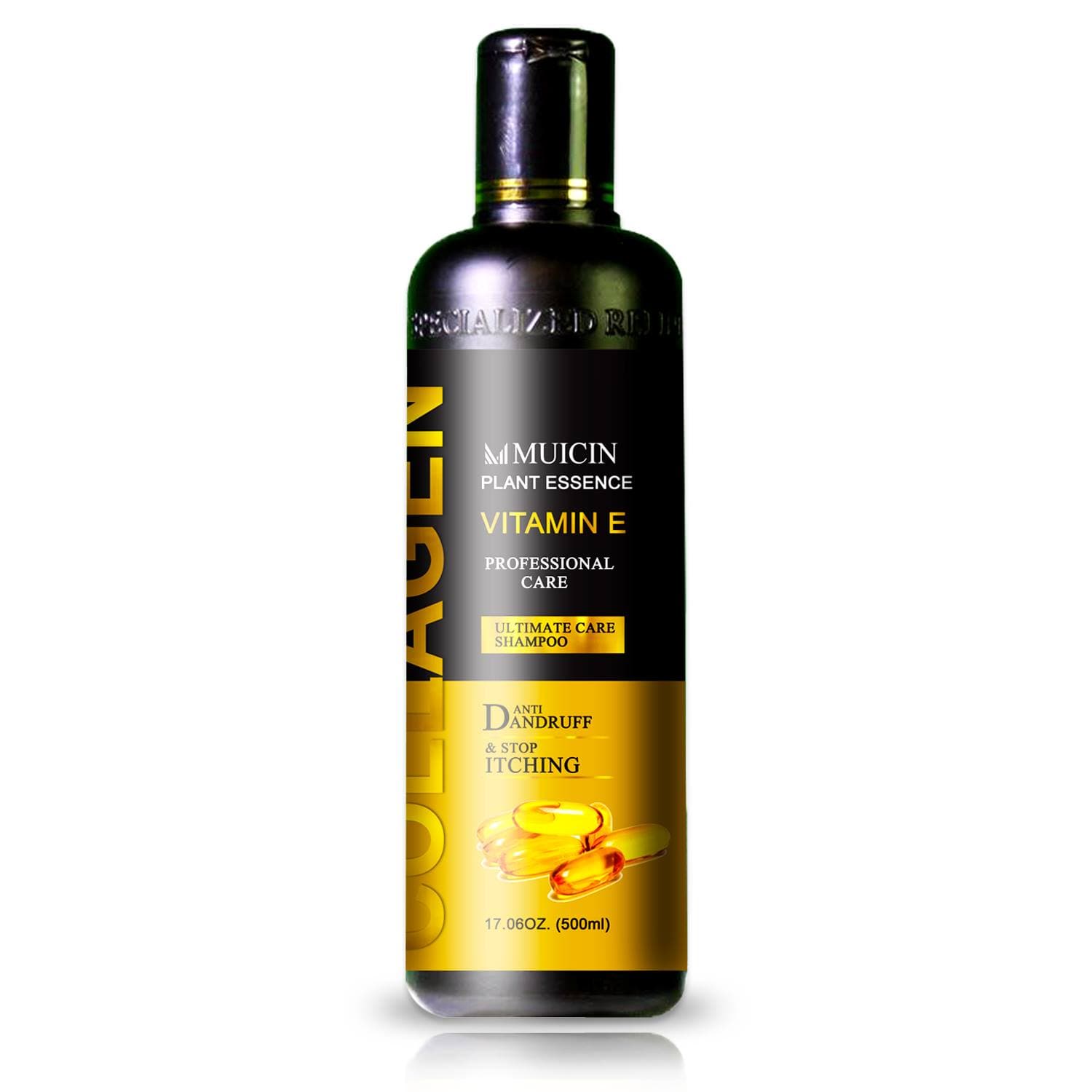 MUICIN Vitamin E Collagen Ultimate Care Anti Dandruff & Anti Itching Shampoo 500ml