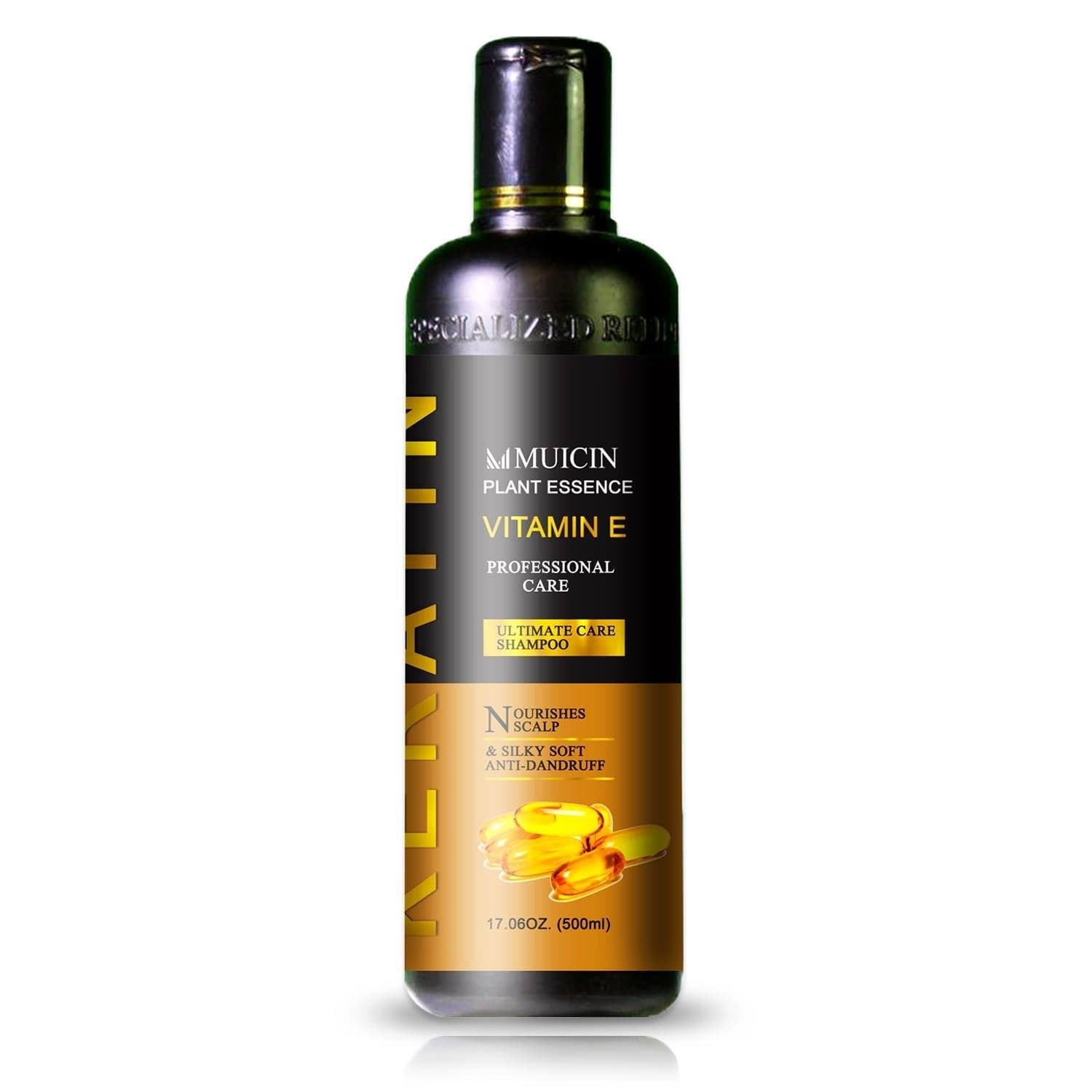 MUICIN Vitamin E Keratin Ultimate Care Anti Dandruff & Scalp Nourishment Shampoo 500ml