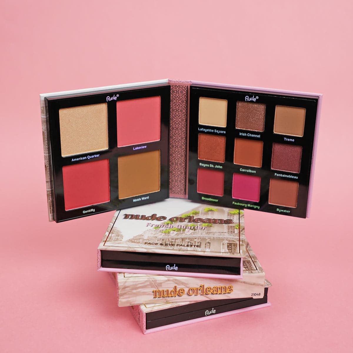 RUDE Nude Orleans Face & Eye Palette - TESTER