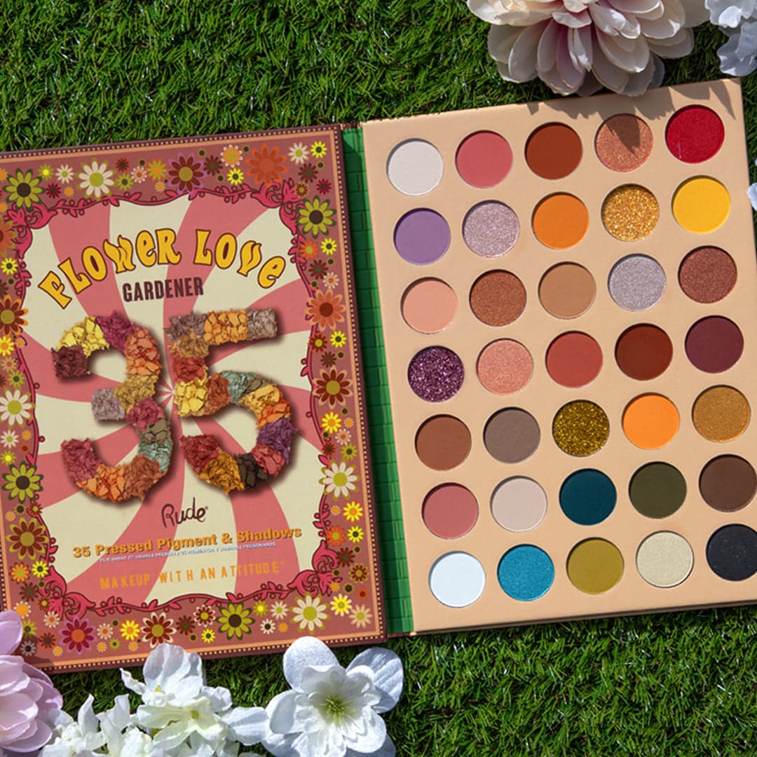 Rude Flower Love 35 Pressed Pigment & Shadows - Gardener - TESTER
