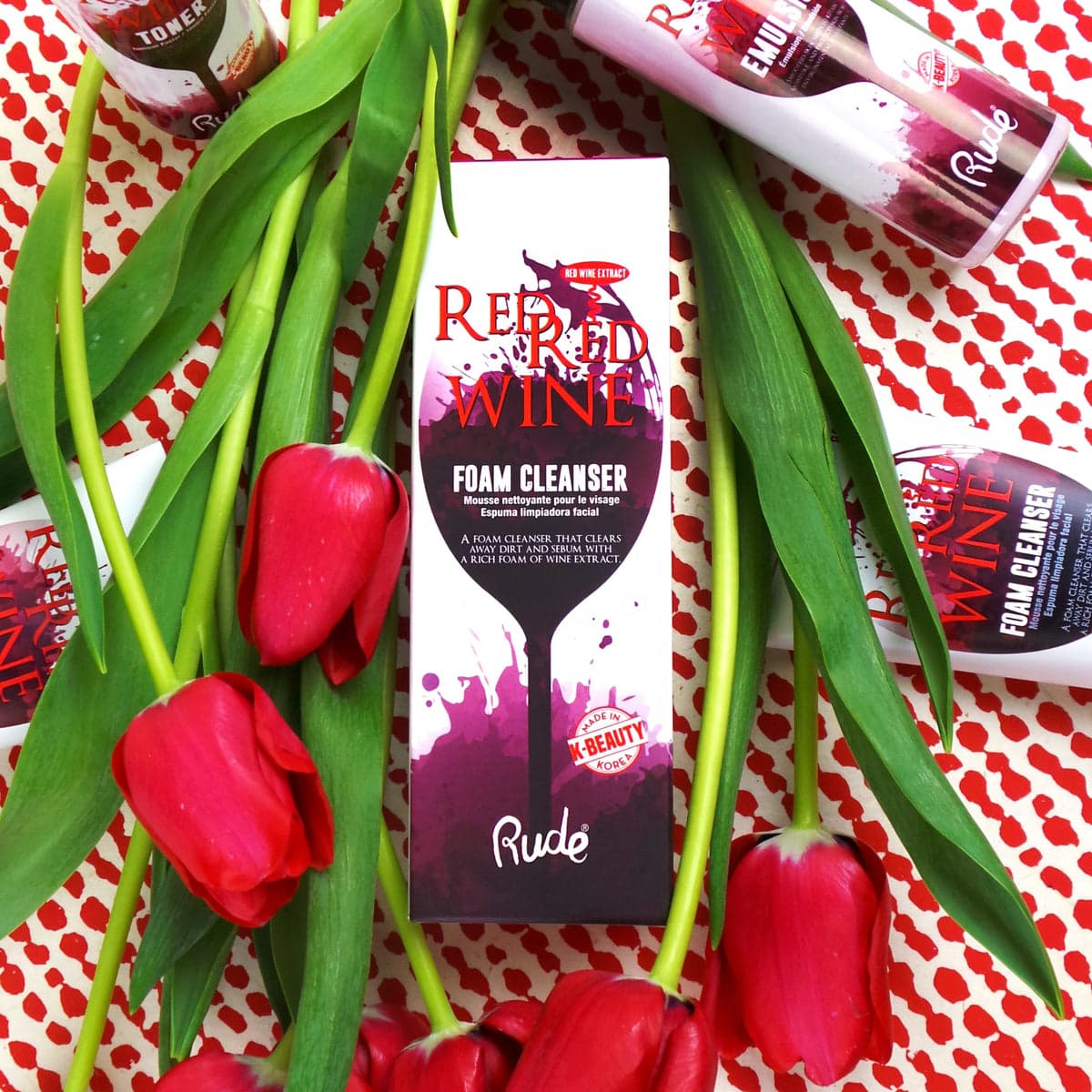 Rude Red Red Wine Foam Cleanser - TESTER