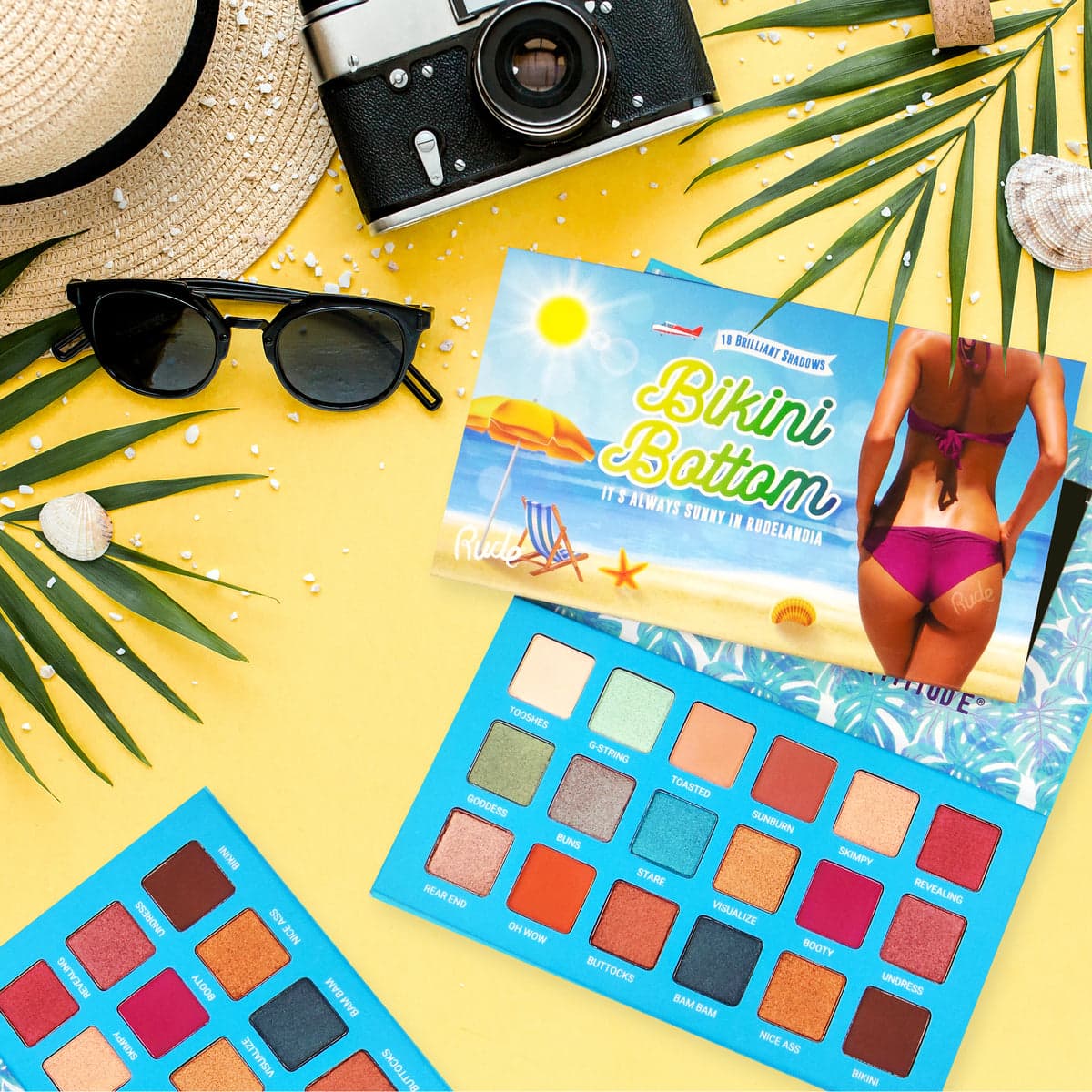 The Rude Bikini Bottom 18 Eyeshadow Palette - TESTER