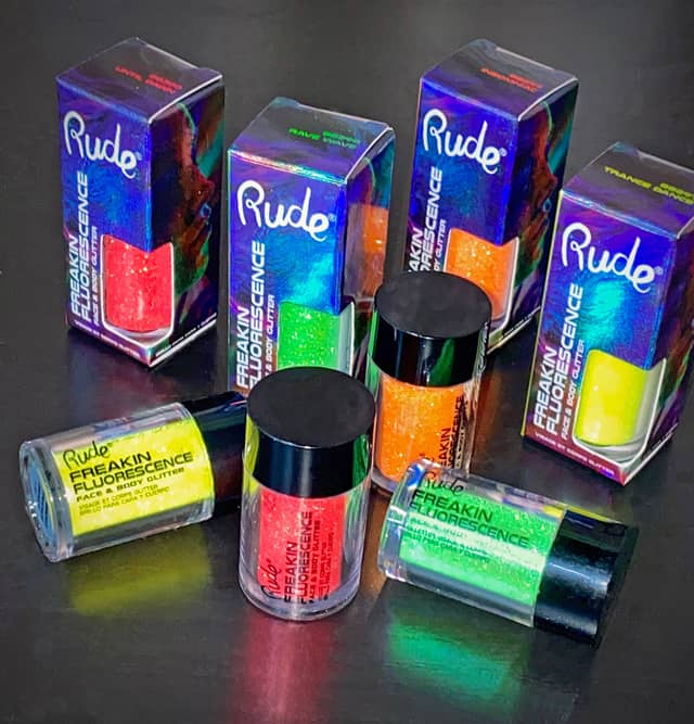 Rude Freakin Fluorescence Face and Body Glitter