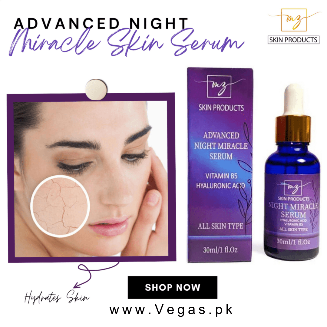 MZ Skin Advanced Night Miracle Face Serum 30ml - TESTER