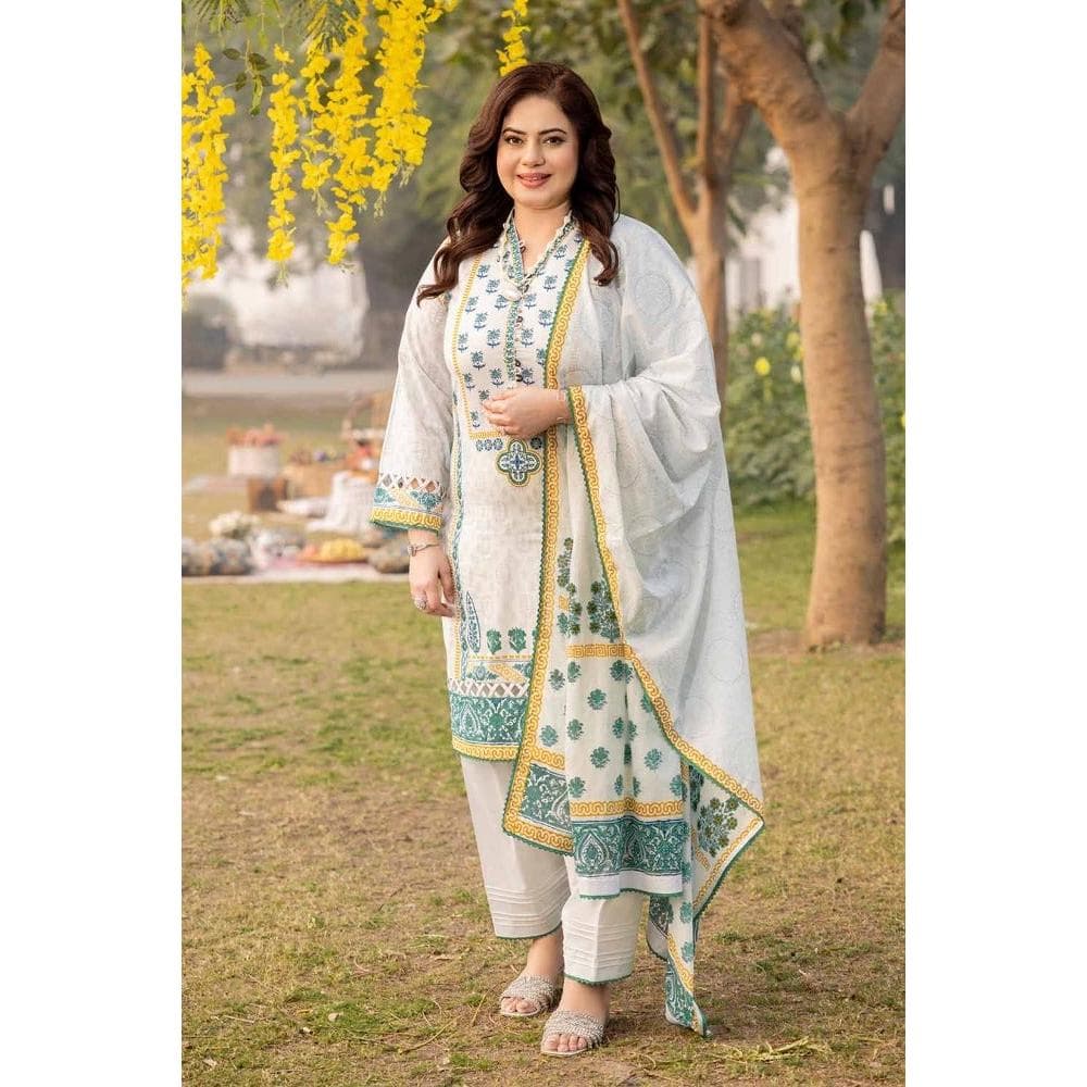Ideas Printed Lawn Unstitched Suit CL-42138 B 3PC
