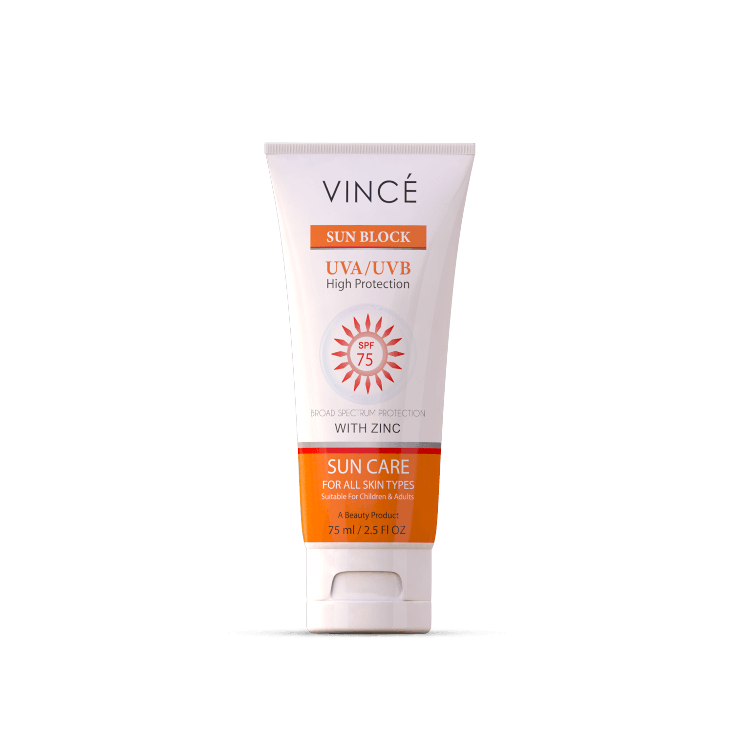 Vince Care Sun Block-UVA & UVB Protector SPF-75
