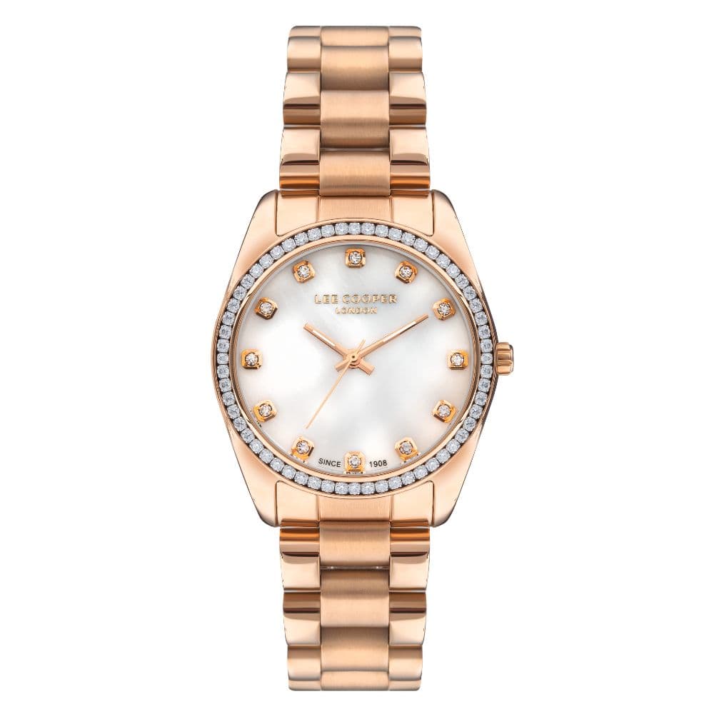Lee Cooper Ladies Super Metal Watch LC07478.420 White Mop