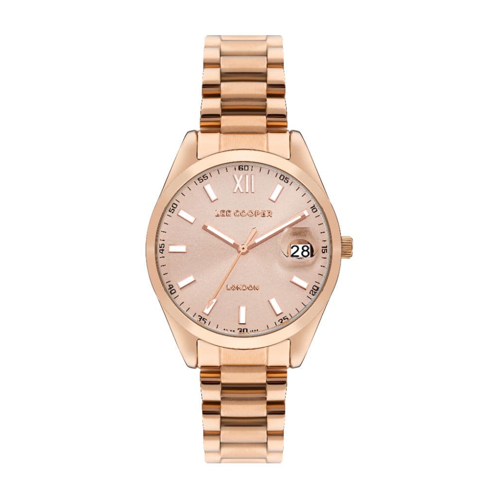 Lee Cooper Ladies Super Metal Watch LC07827.410 Rose Gold