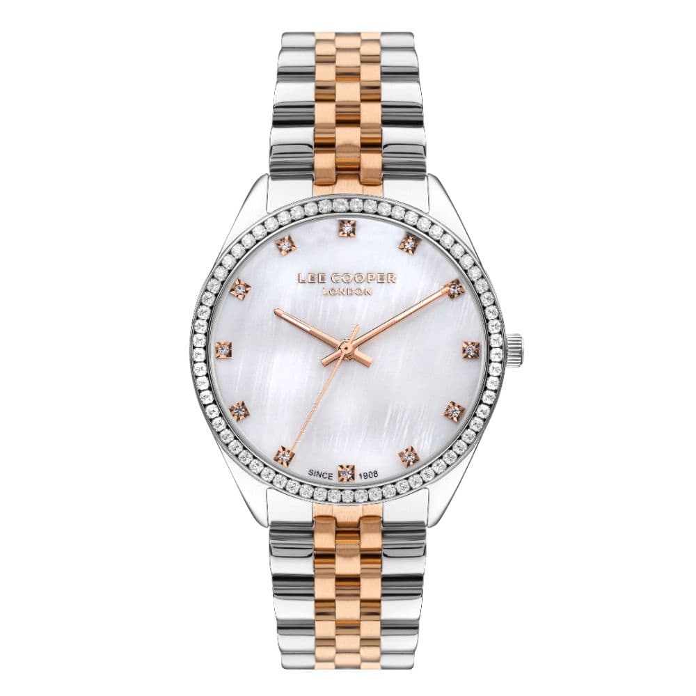 Lee Cooper Ladies Super Metal Watch LC07831.520 White Mop