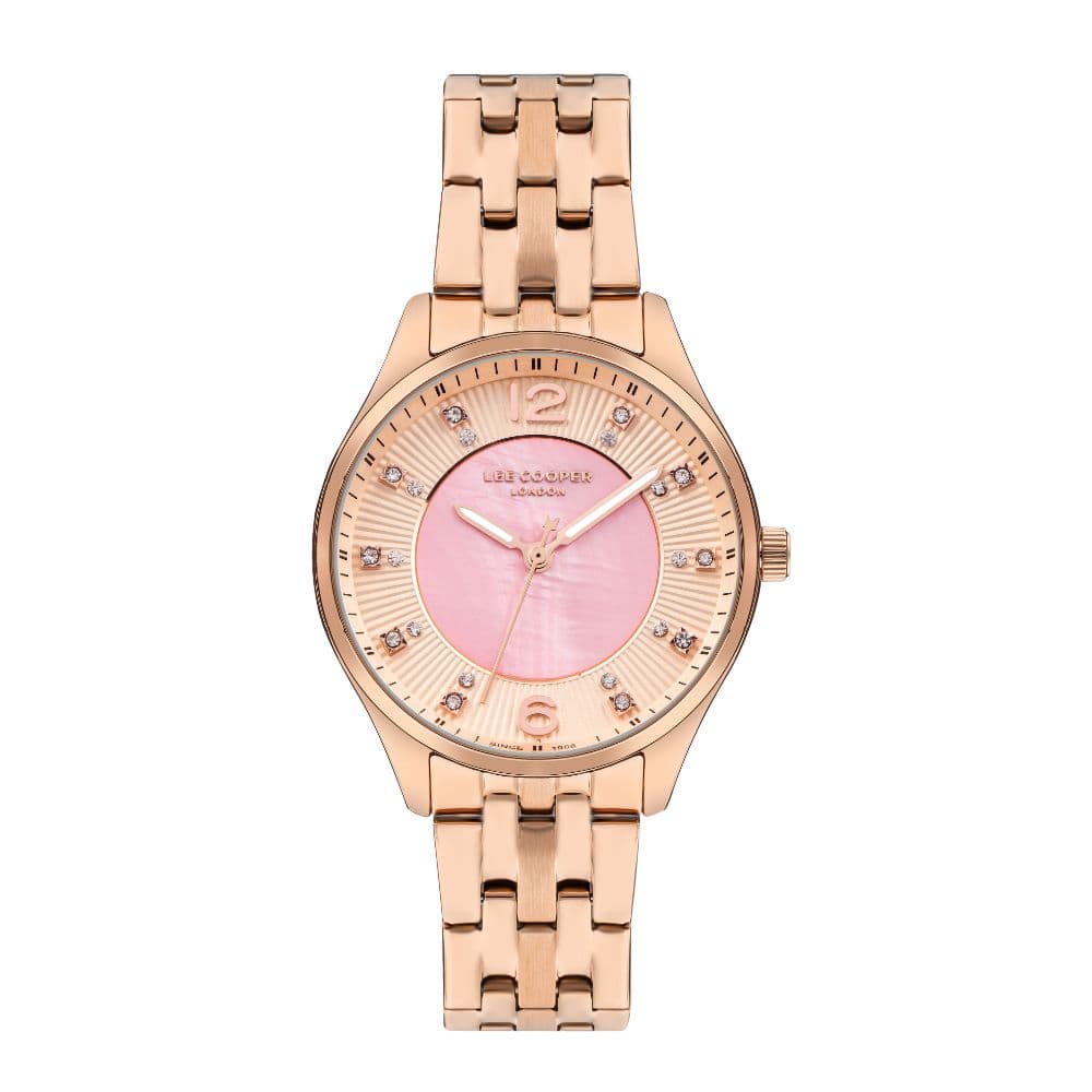 Lee Cooper Ladies Super Metal Watch LC07832.410 Rose Gold Mop