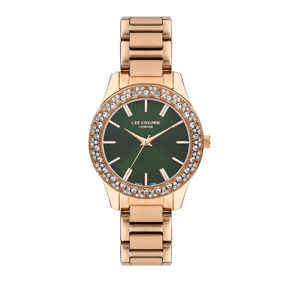 Lee Cooper Ladies Super Metal Watch LC07869.470 Green