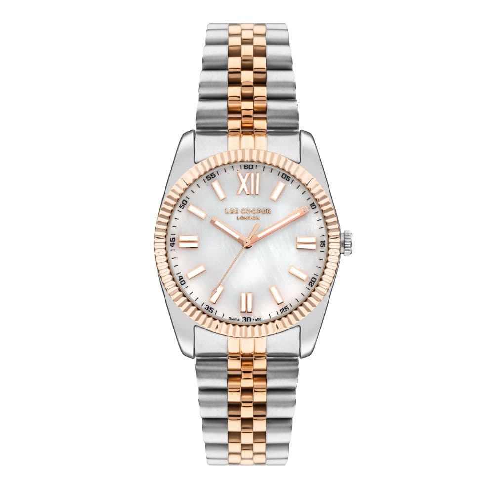 Lee Cooper Ladies Super Metal Watch LC07824.520 White Mop
