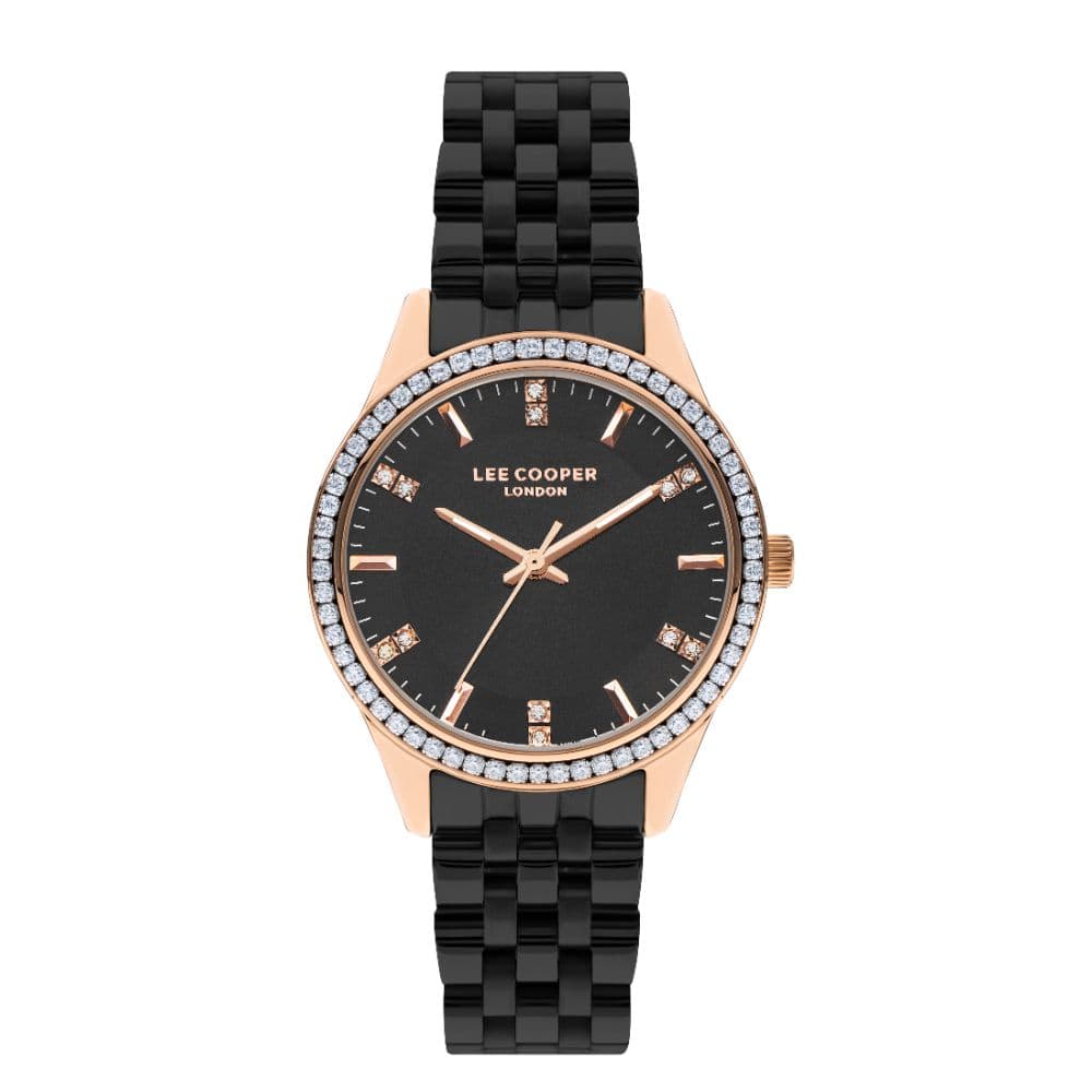 Lee Cooper Ladies Super Metal Watch LC07826.450 Black