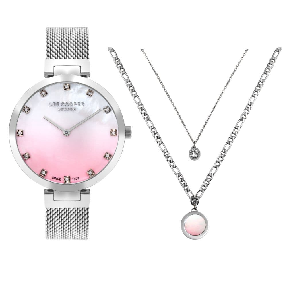 Lee Cooper Ladies Super Metal Watch LC07806.380 White Mop