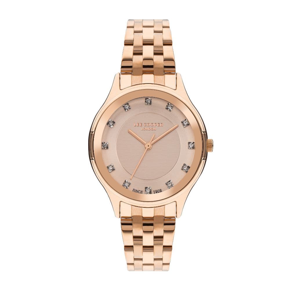 Lee Cooper Ladies Super Metal Watch LC07867.410 Rose Gold