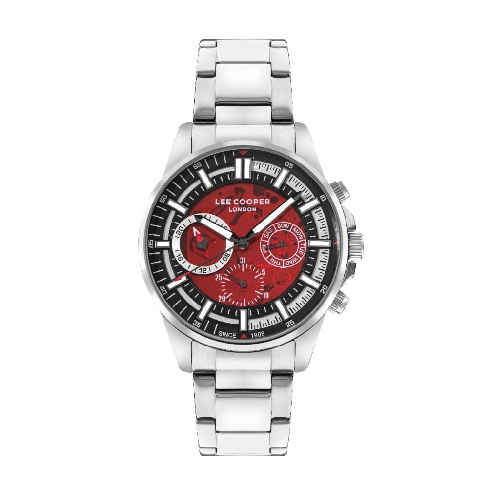 Lee Cooper Gents Super Metal Watch LC07817.380 Red