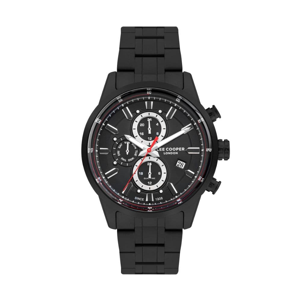 Lee Cooper Gents Super Metal Watch LC07836.650 Black