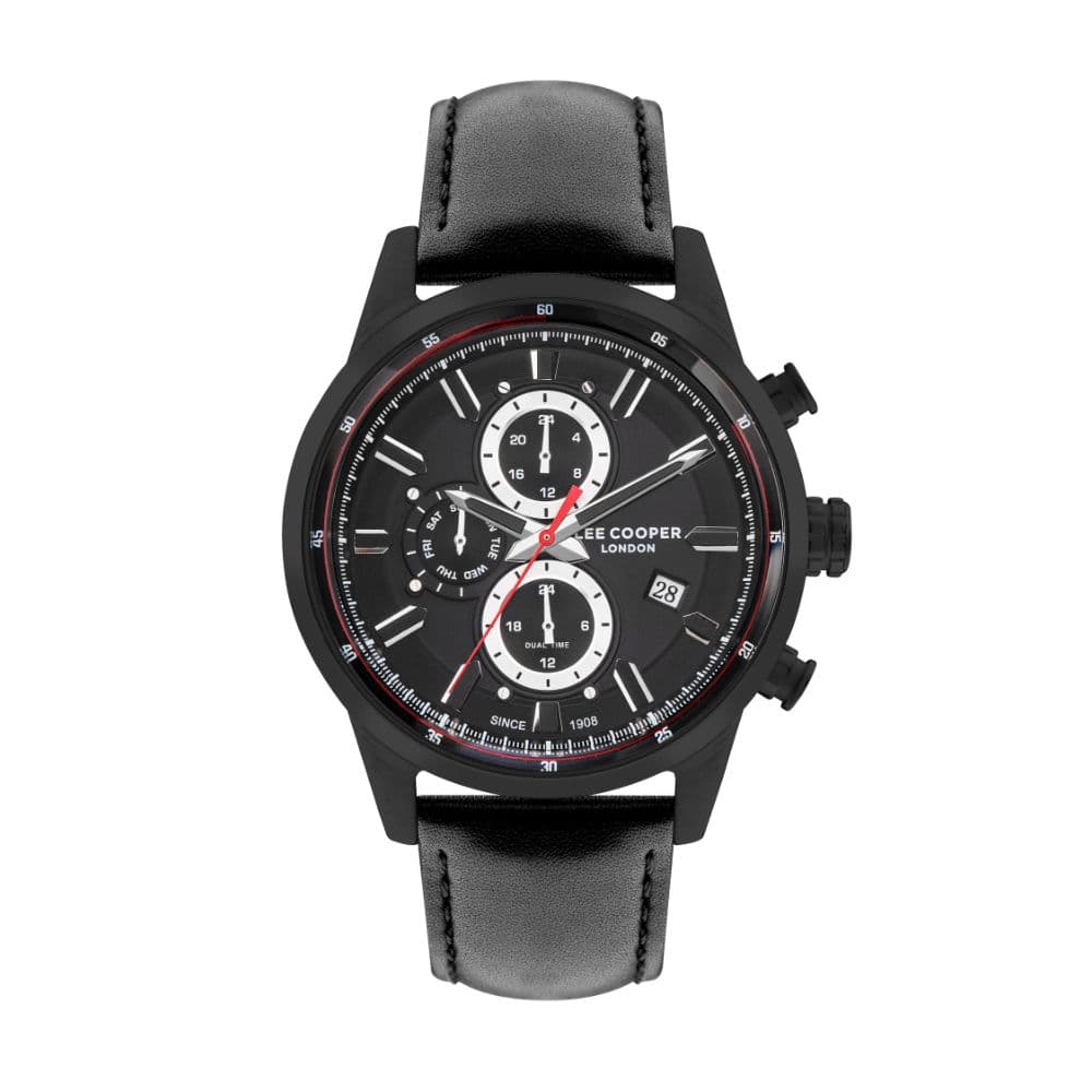 Lee Cooper Gents Super Metal Watch LC07855.651 Black
