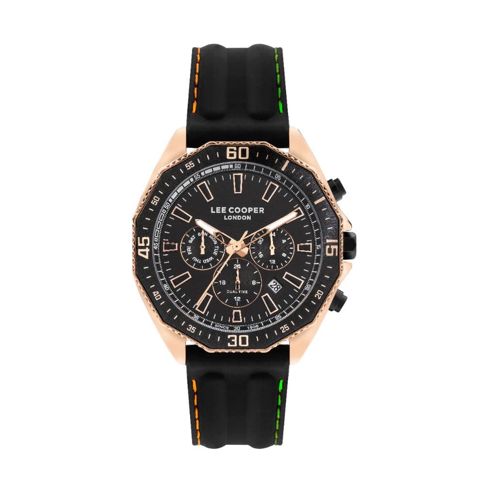 Lee Cooper Gents Super Metal Watch LC07848.451 Black