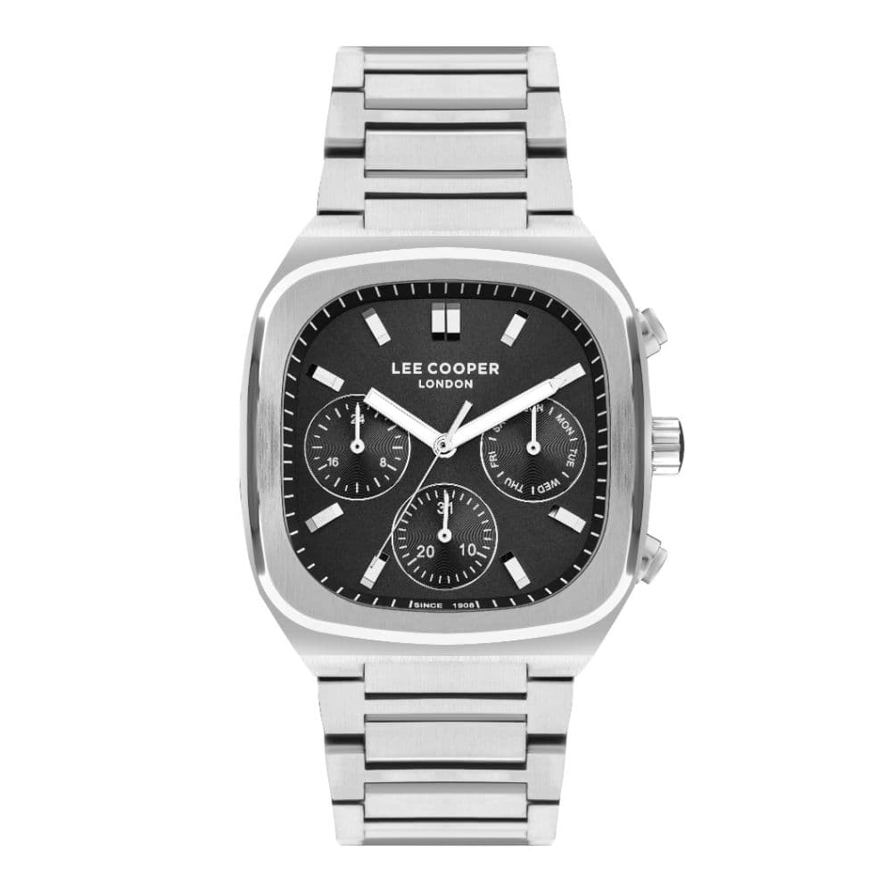 Lee Cooper Gents Super Metal Watch LC07618.350 Black