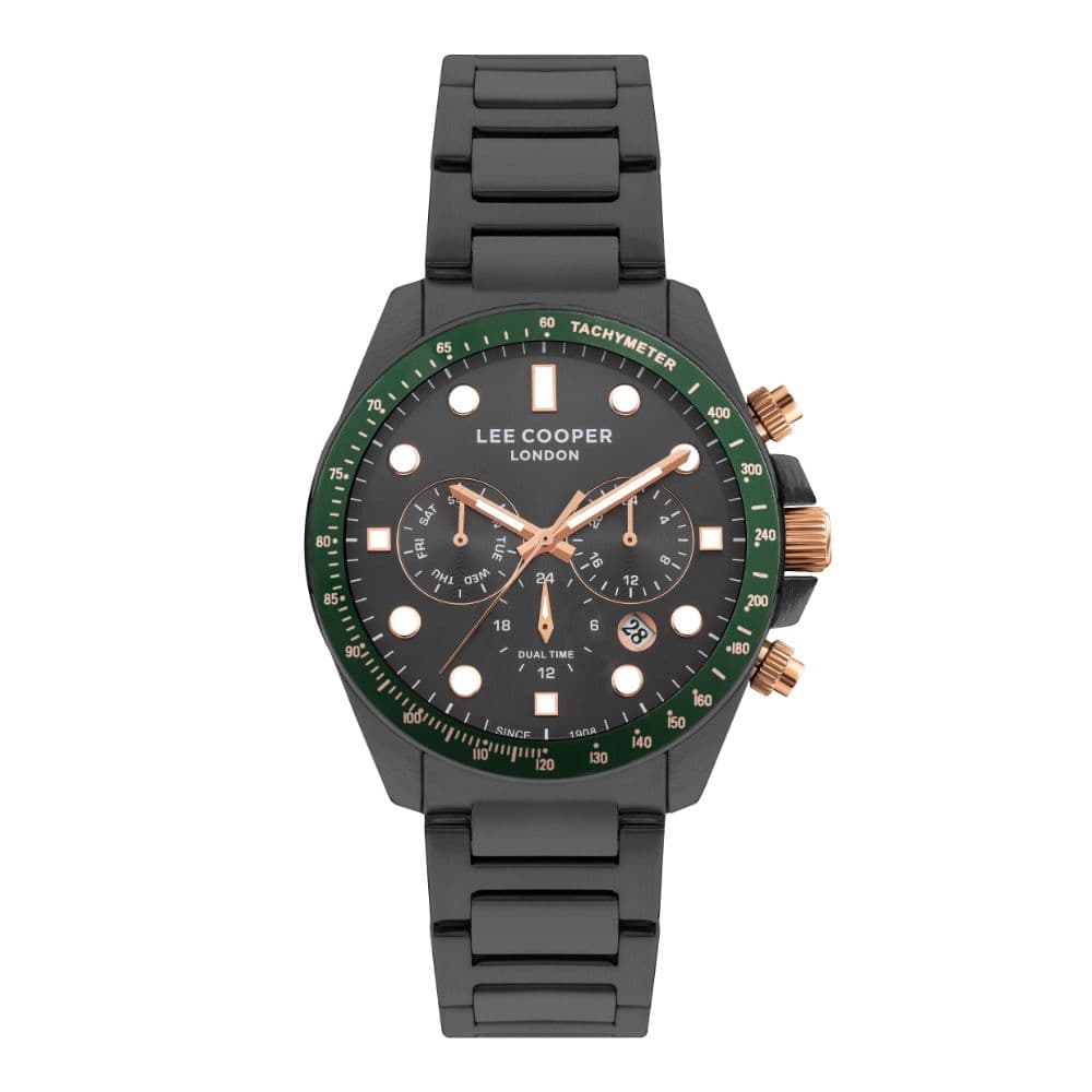 Lee Cooper Gents Super Metal Watch LC07829.060 Gun