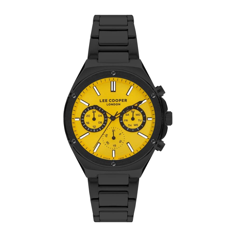 Lee Cooper Gents Super Metal Watch LC07845.610 Yellow