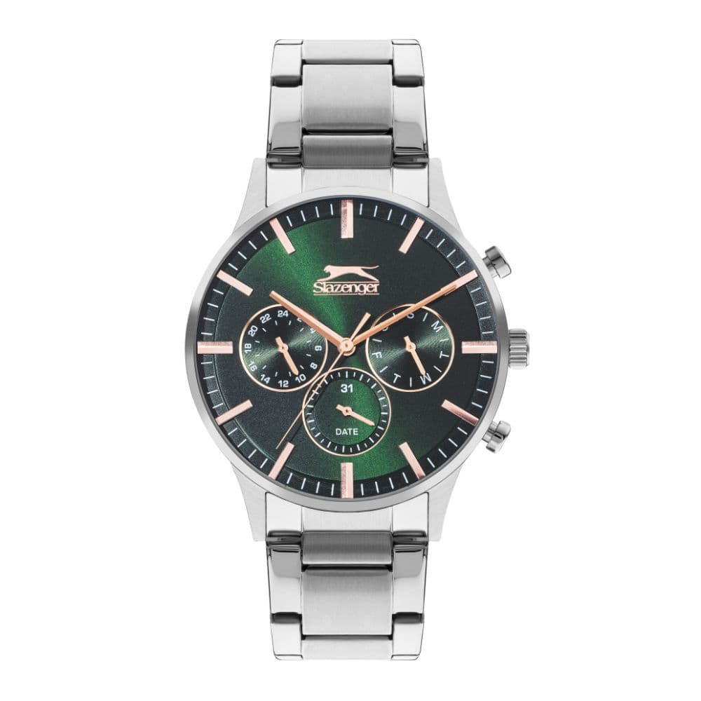 Slazenger Gents Stainless Steel Watch SL.9.2214.2.04 Green
