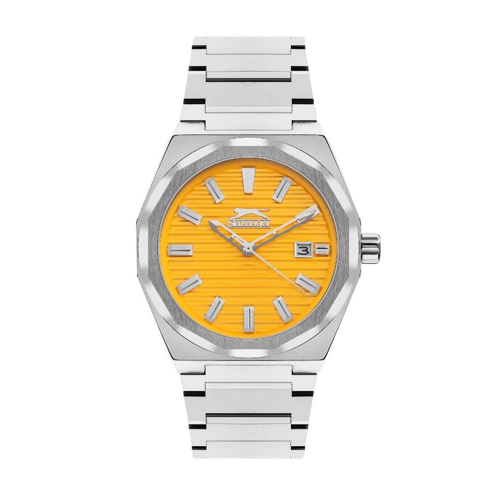 Slazenger Gents Super Metal Watch SL.9.2143.1.06 Yellow