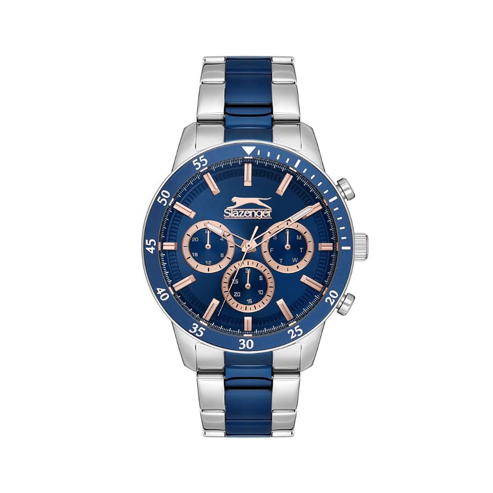 Slazenger Gents Super Metal Watch SL.9.2260.2.06 Blue