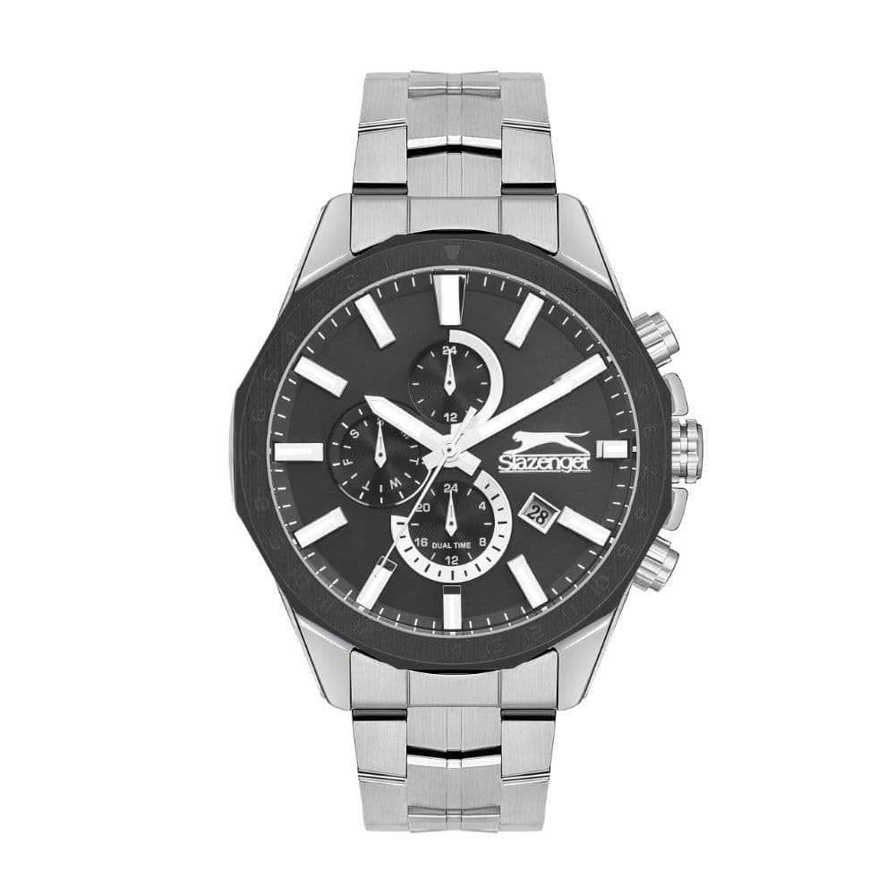 Slazenger Gents Super Metal Watch SL.9.2259.2.01 Black
