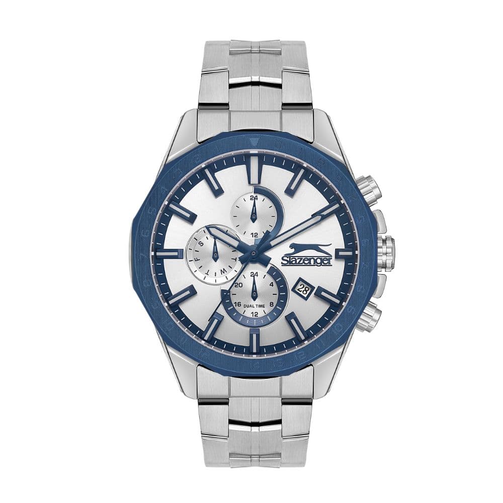 Slazenger Gents Super Metal Watch SL.9.2259.2.03 Silver