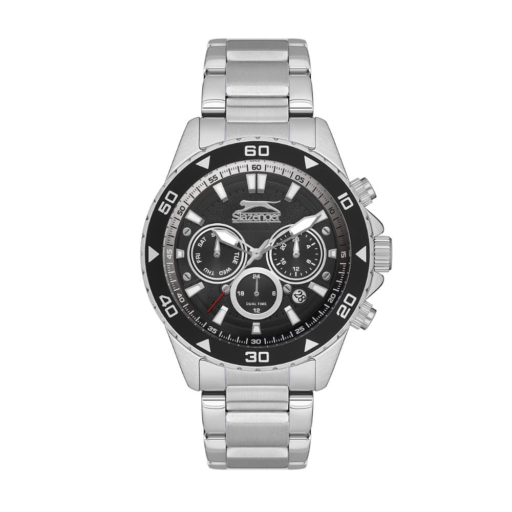 Slazenger Gents Super Metal Watch SL.9.2250.2.01 Black