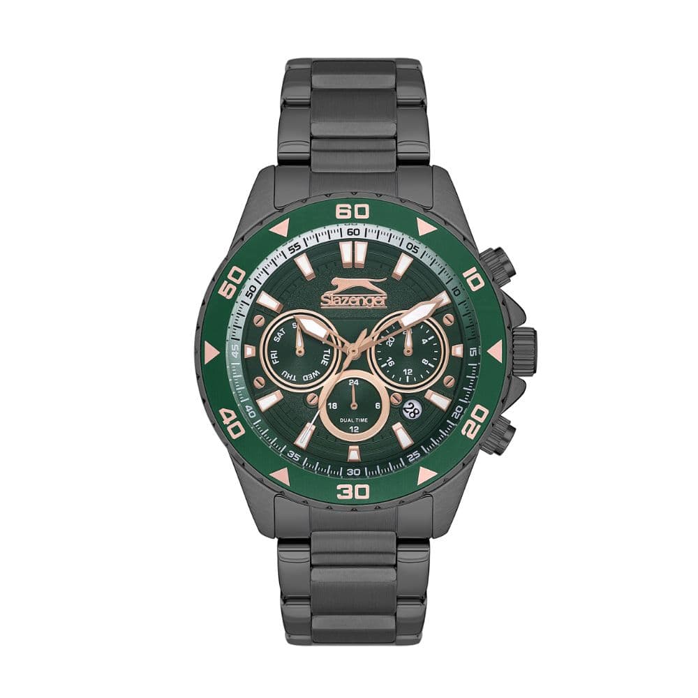 Slazenger Gents Super Metal Watch SL.9.2250.2.02 Green