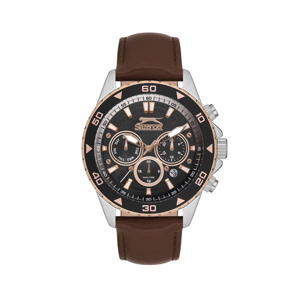 Slazenger Gents Super Metal Watch SL.9.2251.2.04 Black