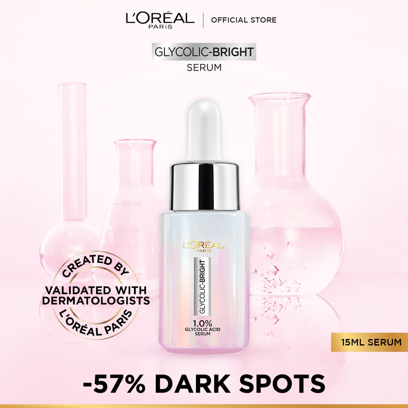 L'Oreal Paris Innovation Glycolic-Bright Instant Glowing Serum 15ml