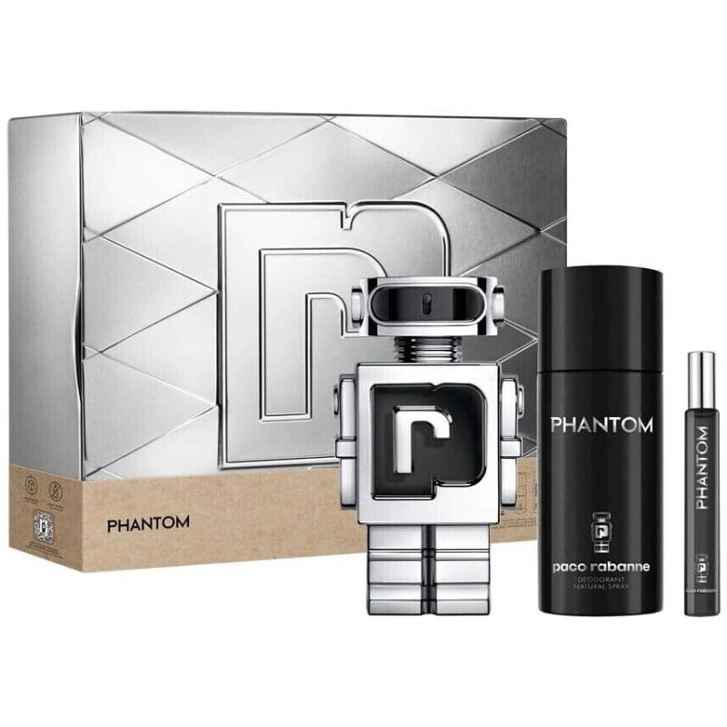 Paco Rabanne Phantom EDT 100ml + Miniature 10ml + Deodorant 150 ml